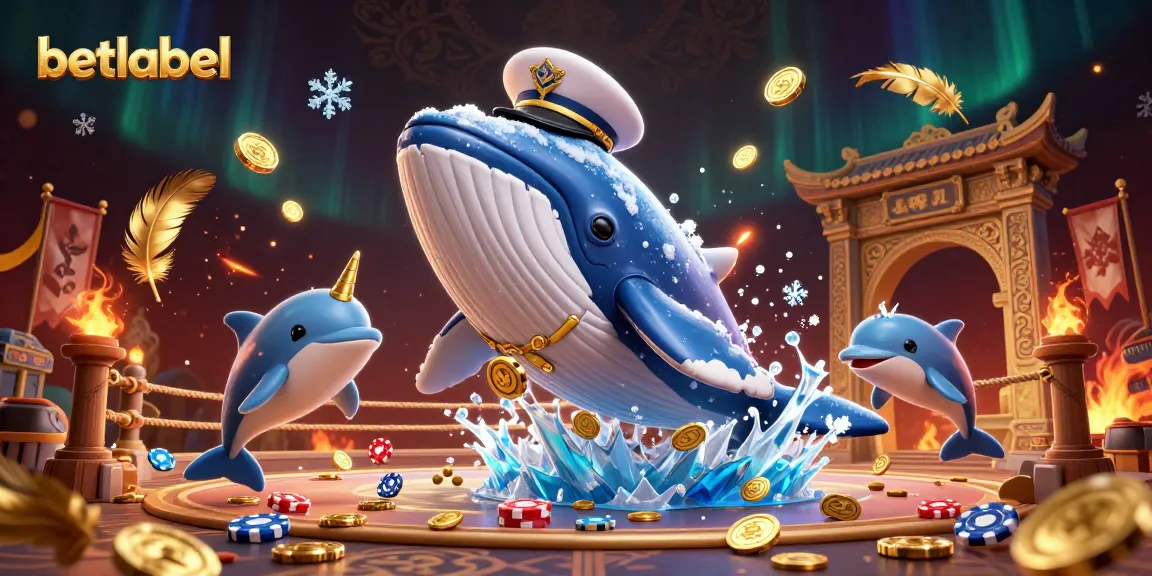 Engage with betlabel as whales and dolphins create a vibrant casino scene full of excitement.